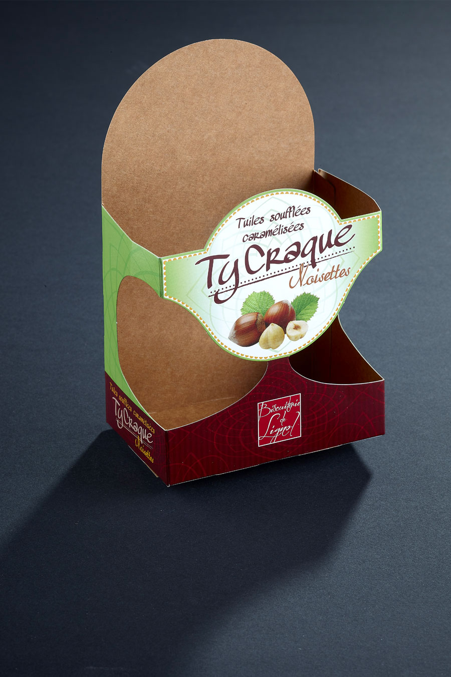 packaging à forme découpée